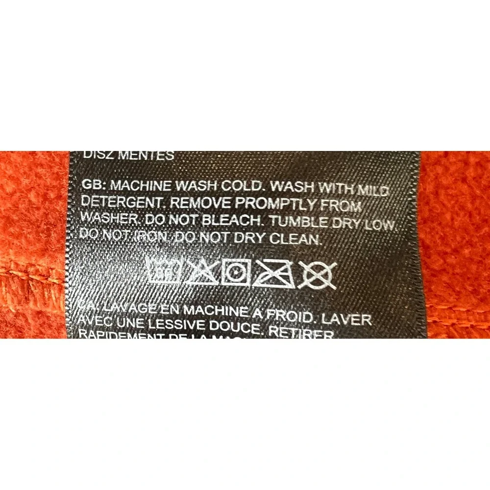 The North Face Men's L Crest Full Zip Fleece Jacket Burnt Orange Cozy Outdoors